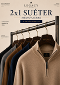 2x1 Suéter Medio Cierre Old Money